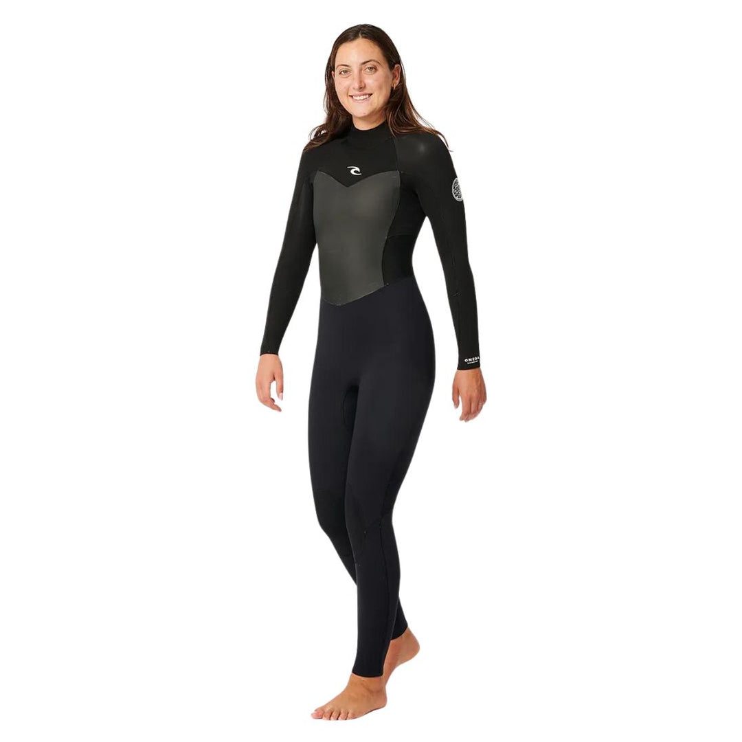Studio Photo of Rip Curl Omega 5/3mm Back Zip  Womens Wetsuit. 