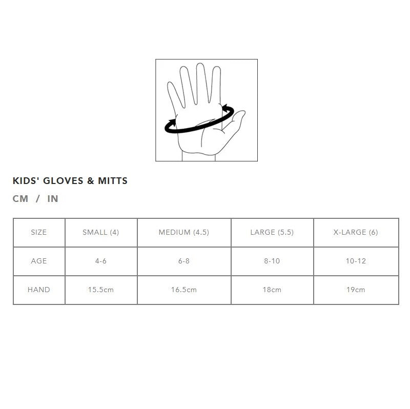 Dakine Kids Storm Ski Liner Gloves
